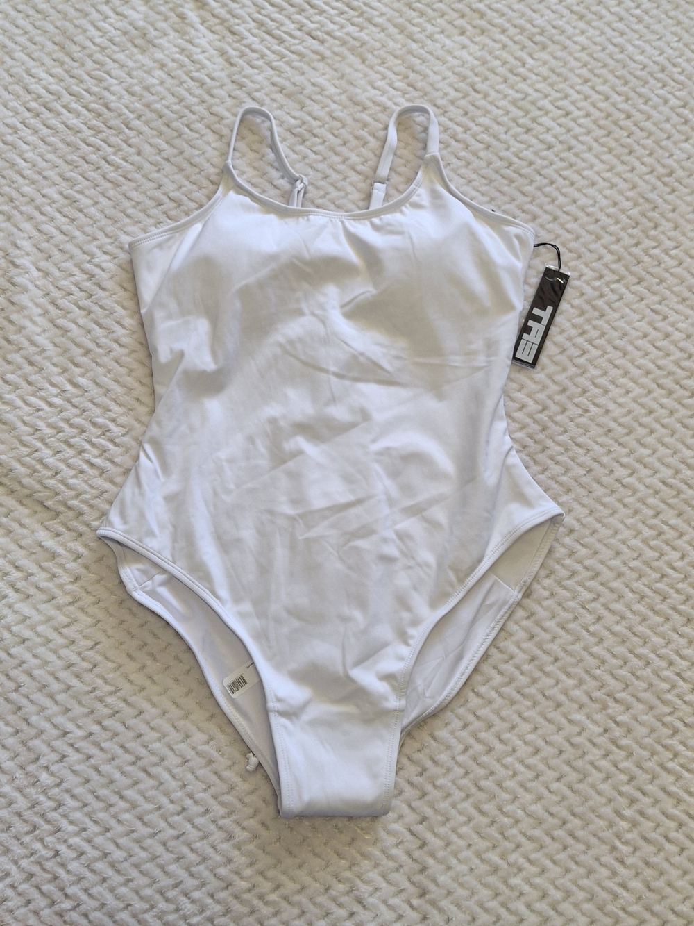 NWT TA3 White Lacey Body Sculpting One-Piece Swimsuit XL Short Torso